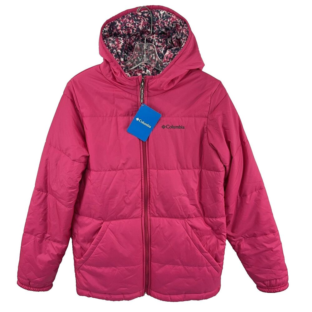 Columbia Youth Teens Ice Chips Reversible Hooded Winter Jacket  XL 18-20